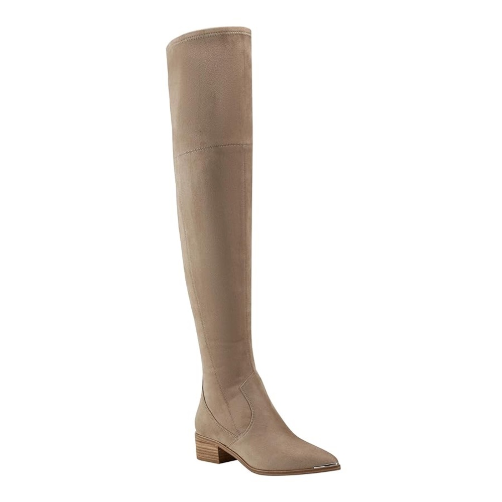Marc Fisher Yaki Over-the-knee Suede Boot in Taupe
